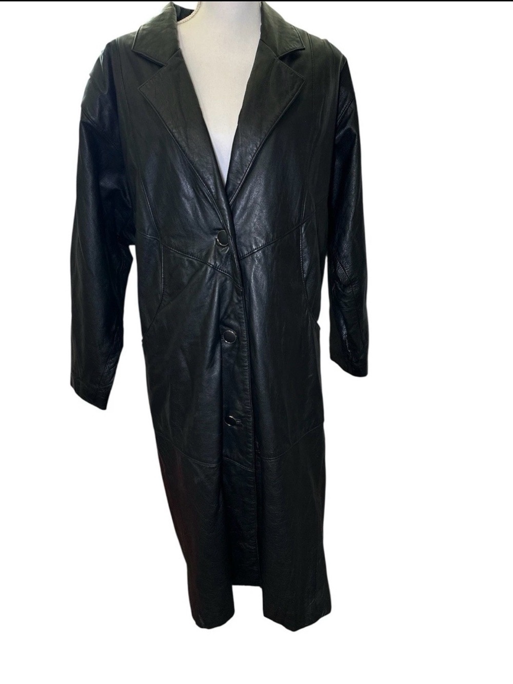 VTG Y2K Wilsons The Leather Experts Leather Jacket Women Long Thinsulate XSMALL